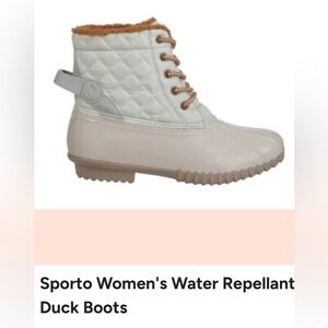 Sporto Women's Andie Water Repellant Duck Boots
Ivory, Size: 7